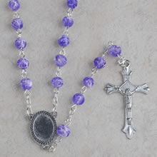 Glass beads rosary